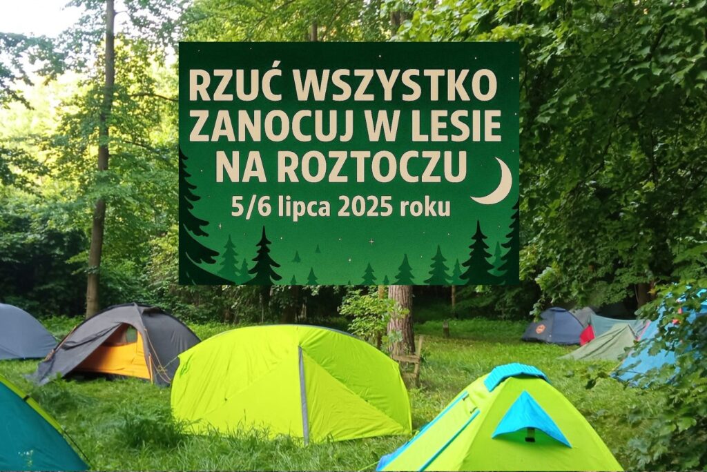 Rzuć wszystko i zanocuj w lesie na Roztoczu