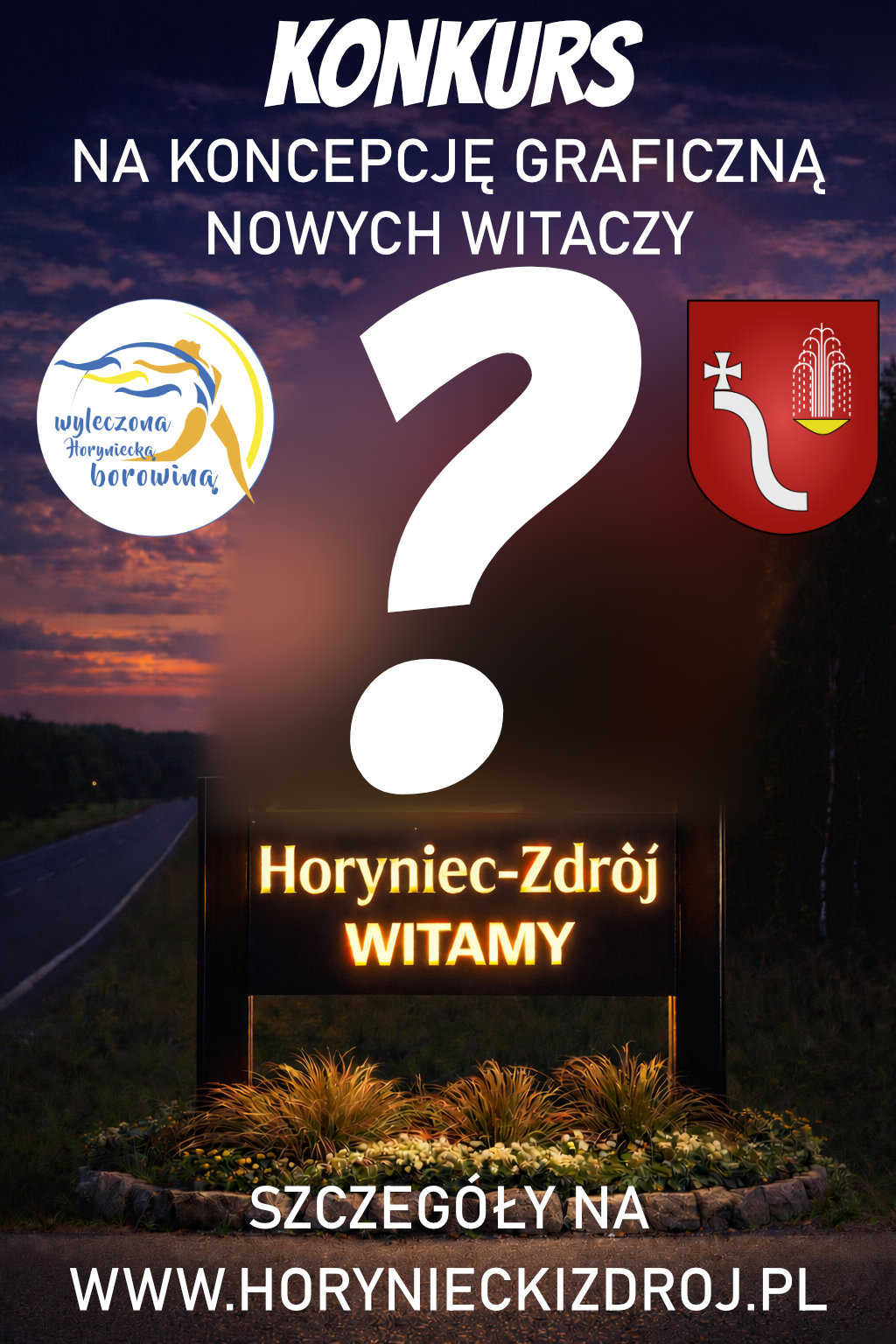 Konkurs na koncepcję graficzną nowych witaczy Horyńca – Zdroju